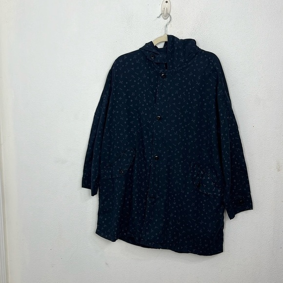 The Great oversize denim printed Shaket with hood size 1 - Picture 6 of 11